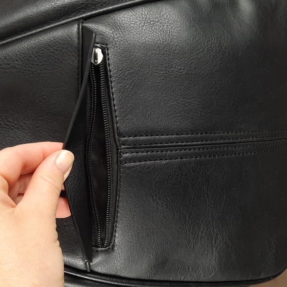 Mia & Luca black faux leather mini backpack - Picture 3 of 9